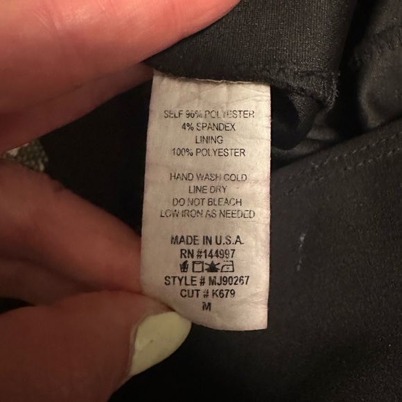 Maru jumpsuit strapless black wide leg slits M - Picture 13 of 13